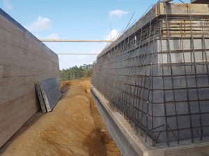 In-situ concrete wall preparation