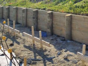 Timber Retaining Wall